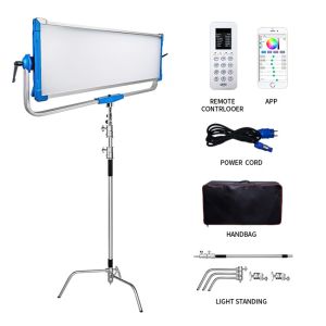 3200K Photographic Photo Video Studio Light Kit 50000lm LED Panel Light Remote