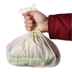 China Wholesale Cornstarch 100% biodegradable and Compostable Custom T-shirt Shopping Packaging Bag On Roll,bagplastics bageas on sale
