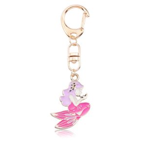 Mermaid Key Chain Ornaments 2inches Wide ODM Available Diamond