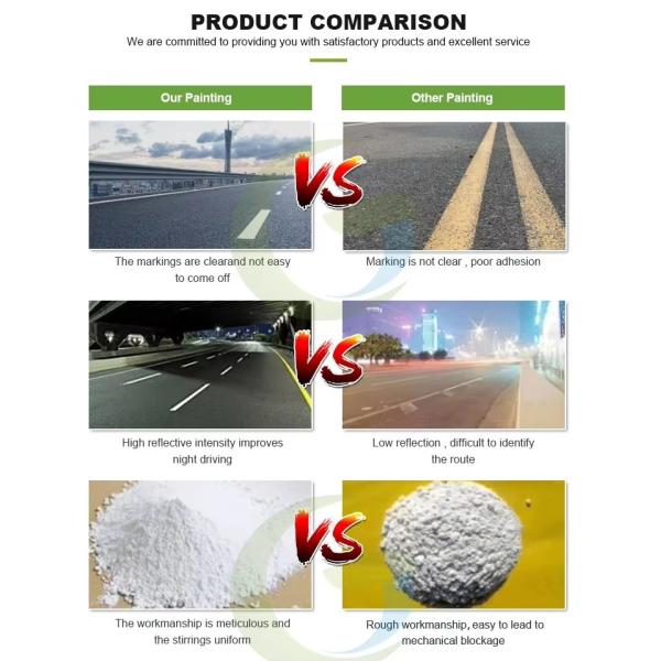 Customizable Reflective Hot Melt Line Marking Paint 30% Glass Bead Thermoplastic Road Marking Paint