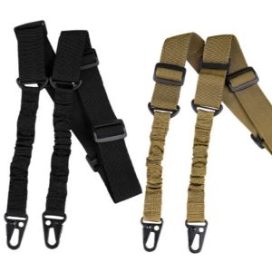 Hot Dual-point Multi-function Tactical Strap Dual-point Mission Rope Army Fan Cs
