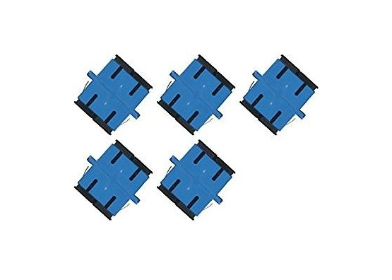 Quality Duplex Fiber Sc To Lc Adapter , Single Mode Digital Optical Cable Adapter With Flange Blue Color wholesale