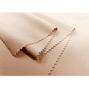 82% Nylon Warp Knitted Fabric For Underwear Beige Color 200GSM Stretchy