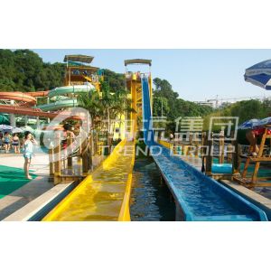 China Funny Fiberglass Water Slides Garden Backyard Pool Water Slides on sale