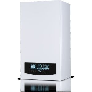Wall Hung Gas Boiler with Programmable Controls and Variable Power Output
