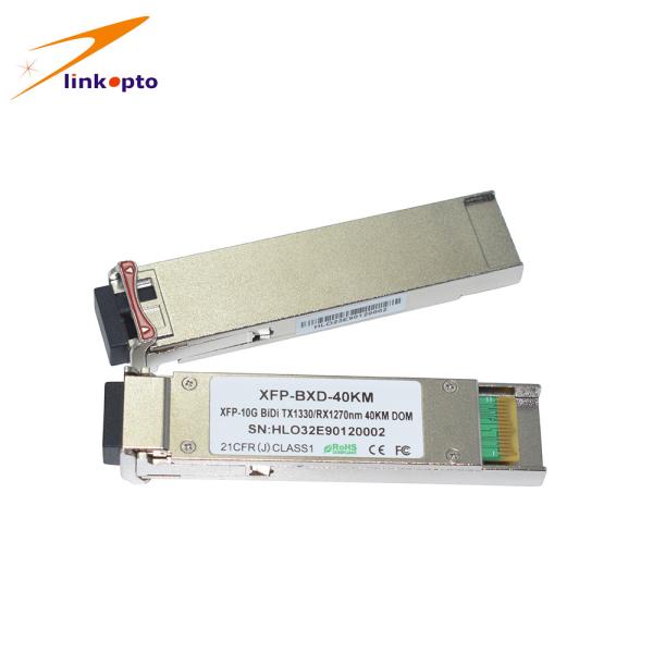 Quality XFP BIDI 80km Tx1550 / Rx1490nm 10g Xfp Transceiver , Pluggable Cisco Xfp Modules wholesale