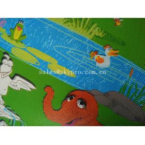 Cartoon Style Soft Neoprene Fabric Roll Patten Games Play Baby Crawling Play