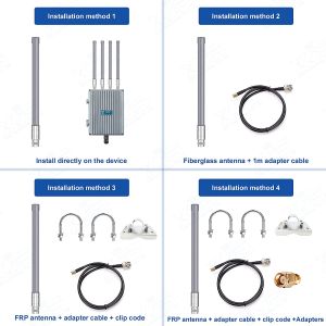 2.4GHz 15 DBi Omnidirectional Antenna Linear Polarization Omni Fiberglass