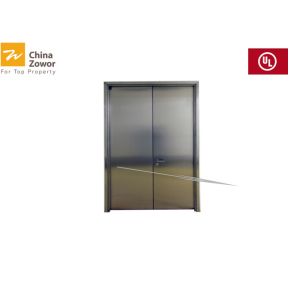 China 90 min 304 Stainless Steel Fire Rated Doors with Vision Panel For Industrial Use on sale