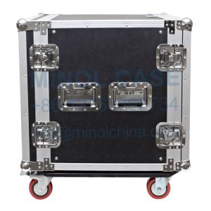 12 Space Rack Case For Amp Effect Mixer PA DJ PRO With Casters