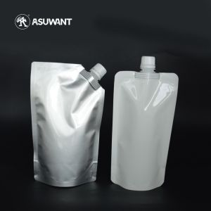 10C Plastic VMPET Liquid Packaging Spout Pouch Gravure Printing With Cap