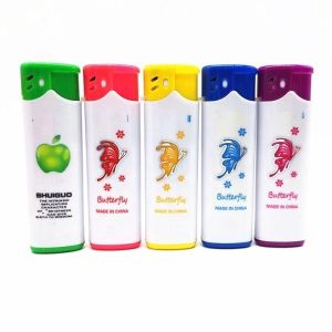 DY-F005 Torch Multi Colored Refillable Windproof Plastic Lighter for Model NO.