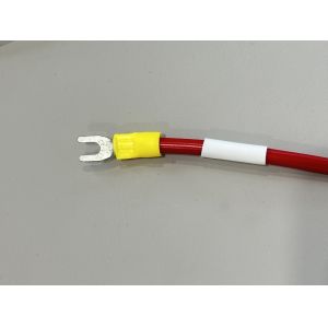 Ring to fork terminal power connector cable, DC PV negative grounding wire