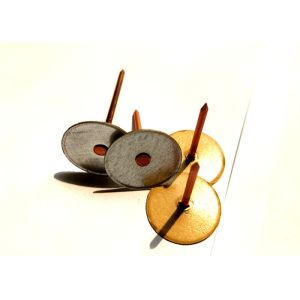 Bevel Edge Cup Head Insulation Weld Pins With retaining washer