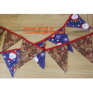 triangle decorative hanging banner, DIY home decoration banner /event party