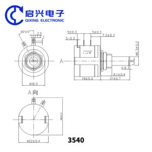 10k Wire Wound Precision Potentiometer WXD3540 2w 10 Turn