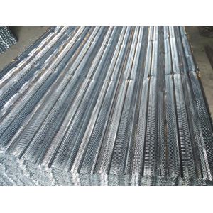 V Type Expanded Metal Lath , Civil Building Metal Rib Lath Height 6-10mm