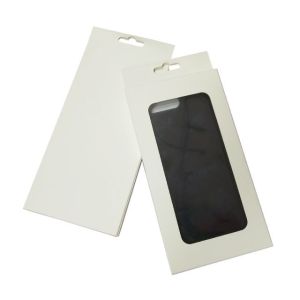 Mobile Phone Case Electronics Packaging Window Box Spot UV / Hot Stamping