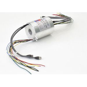 Cheap Through Hole Electrical Slip Ring IP54 380VAC With Ethernet Cable Rotary Union for sale