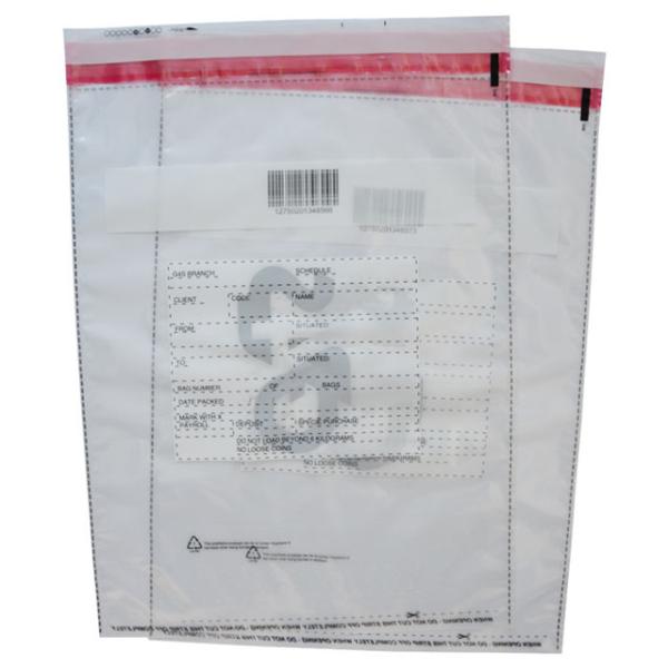 Level 4 Tamper Proof Evident Security Bag Bank Deposit Bags For Shipping
