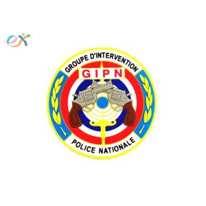 Waterproof PVC Rubber Patch Hook And Loop Backing For Uniform Garments