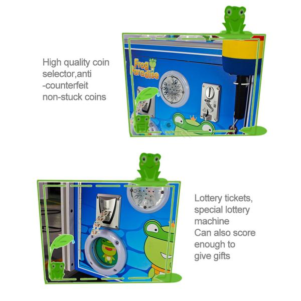 100W Whack A Mole Hitting Frog Machine Frog Paradise Hammer Game Machine