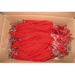 China Metal hook spring stretchy coil keychain strap rope red tool lanyard flex leash cables on sale