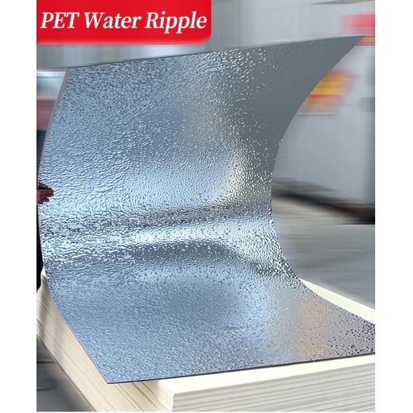 Decorative Fireproof Water Ripple 3D Wood Plastic Bamboo Charcoal Wall Panels