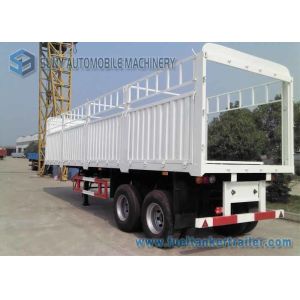 China Load Capacity 30 T 40 T Fenced Flatbed Semi Trailer , 2 axle Truck Length 10 m on sale