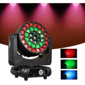 China High Power Dj Lighting 37x15W RGBW 4in1 Zoom Wash Led Moving Head Light on sale