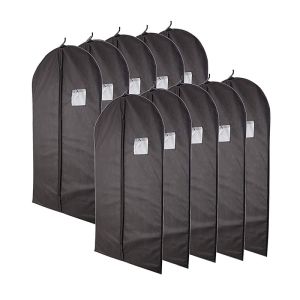 China Classic Black Garment Bag With Dust And Moisture Protection Function on sale