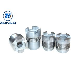 Wear Resistance E Carbide Threaded Nozzle For PDC Bits In Cross Shape