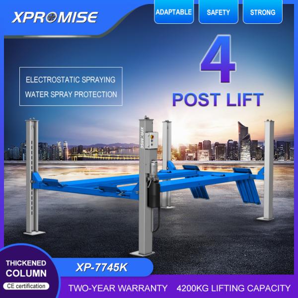 Quality CE Certified Hydraulic Four Post Car Lift Can 3D Four Wheel Alignment Garage Equipment wholesale