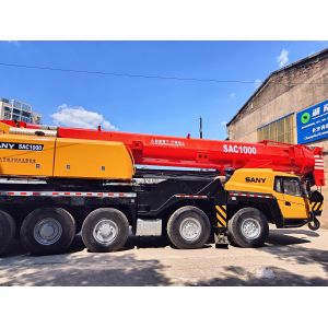 Sany 1000S All Terrain Hydraulic Crane Energy Efficiency With 64 Meters Main Arm