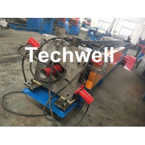 PPGI, Aluminum Round / Rectangular Downspout Roll Forming Machine With 20 Roller