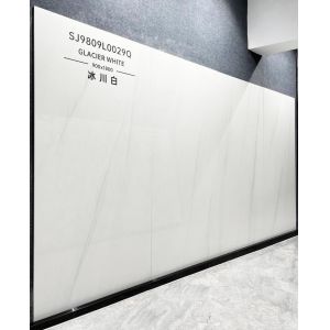 Carrara White Polished Glazed Porcelain Tile 900x1800mm