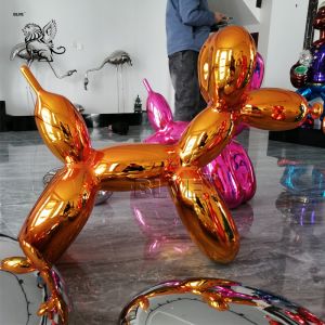 Balloon Dog Stainless Steel Jeff Koons Sculpture Abstract Modern Art Metal