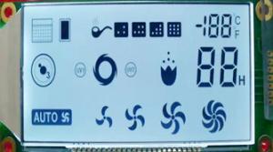 Cheap Transflective Glass HTN LCD Display Panel Positive Segment For Washing Machine for sale