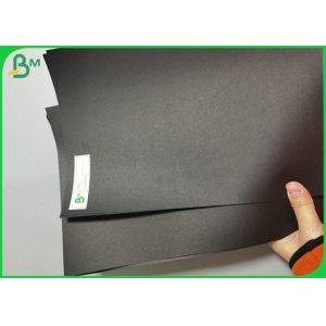 Recyclable Coated 250gsm 500gsm Black Kraft Paper Roll for Wrapping box