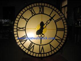 Cheap analog wall clocks with night lights illumination backlit and Westminster chime for sale