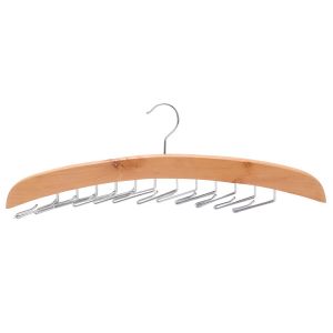 China Betterall Ties Clothing Type Folding Hooks Wood Tie Hanger on sale