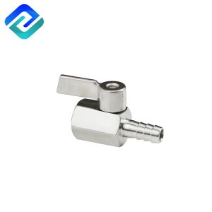 Stainless Steel Floating Hose Barb Mini Casting Ball Valve