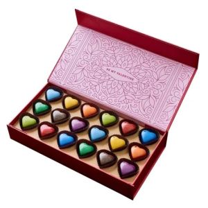 Book Shaped 190gsm Folding Chocolate Box for Christmas Present