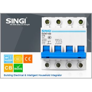 Cheap Miniature type of circuit breaker 4P mcb , household circuit breakers for sale