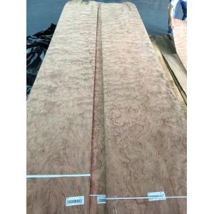 Sliced Natural Bubinga Pommele Wood Veneer Sheet