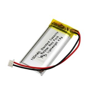 Cheap 150mAH Standard Capacity Li Polymer Battery Pack for Lightweight 4.6g Customized for sale