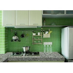 Durable High Tenacity Green 20MM Quartz Stone Countertops Home Decoration