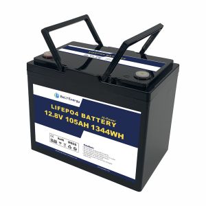 China Rechargeable 105AH 12V LiFePo4 Battery Deep Cycle For Solar Power System UPS on sale