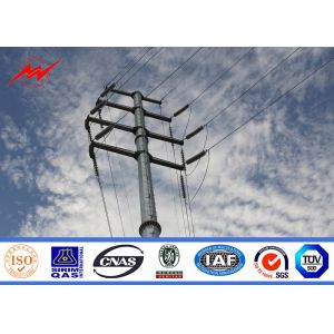 China Hot Dip Galvanized Utility Power Poles IP65 For Transmission Line Project on sale