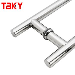 24 inch Double Side H Shape Glass Door Round Ladder Pull Door Handle Door Window